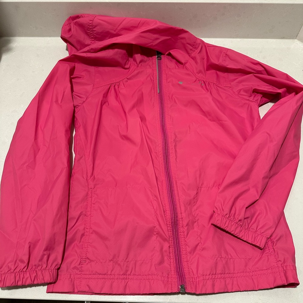 Columbia Vibrant Pink Kids Raincoat